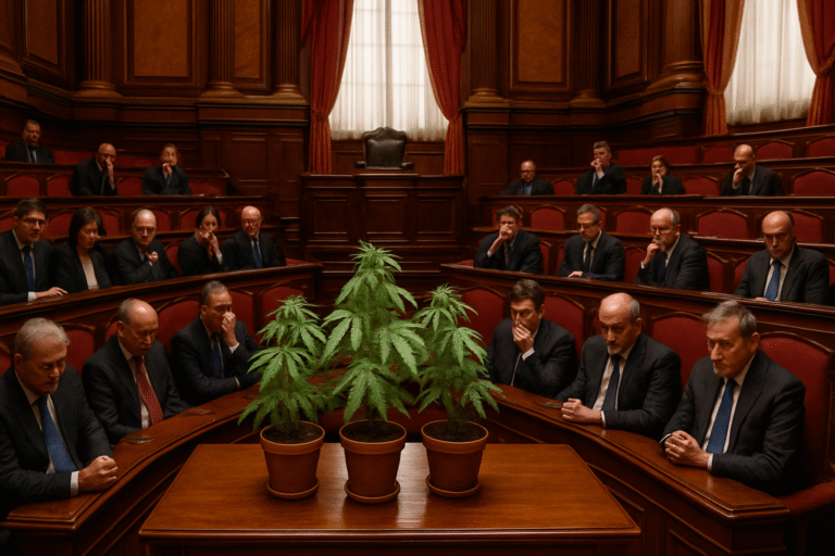 découvrez les enjeux de l'autoproduction de cannabis en italie et le silence gênant du sénat face à cette question controversée.